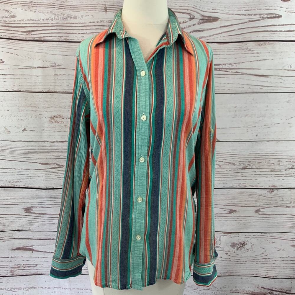 Lauren Ralph Lauren Jeans Co. striped button front